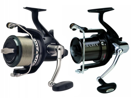 Купить карповые катушки с байтранером с большой шпулей Шимано