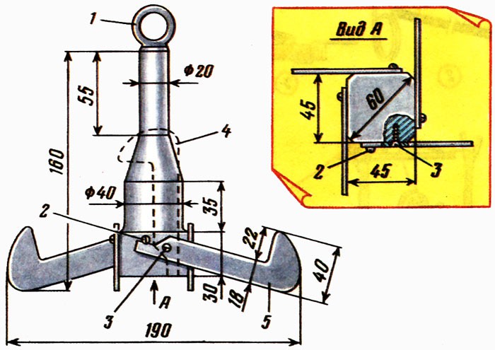 Якорь для лодки своими руками - как сделать, крепление якоря